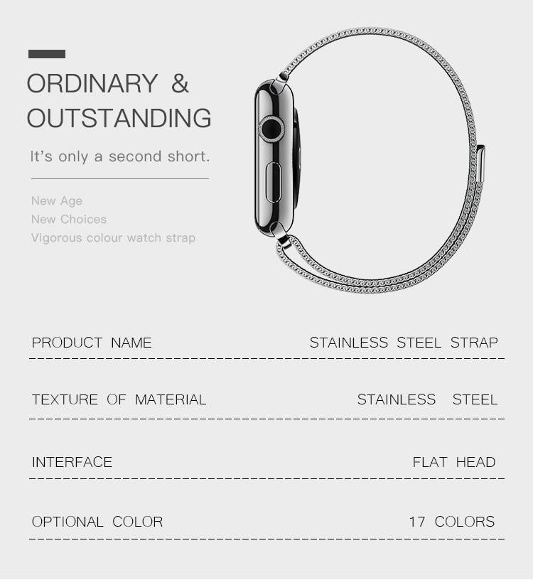 Gray Camouflage Milanese Apple Watch Band