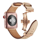 Apricot Premium Leather Apple Watch Band