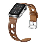 Brown Genuine Leather Hollow Style Band