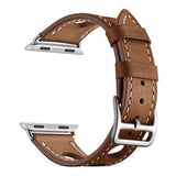 Brown Genuine Leather Hollow Style Band