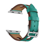 Malachite Green Genuine Leather Hollow Style Band