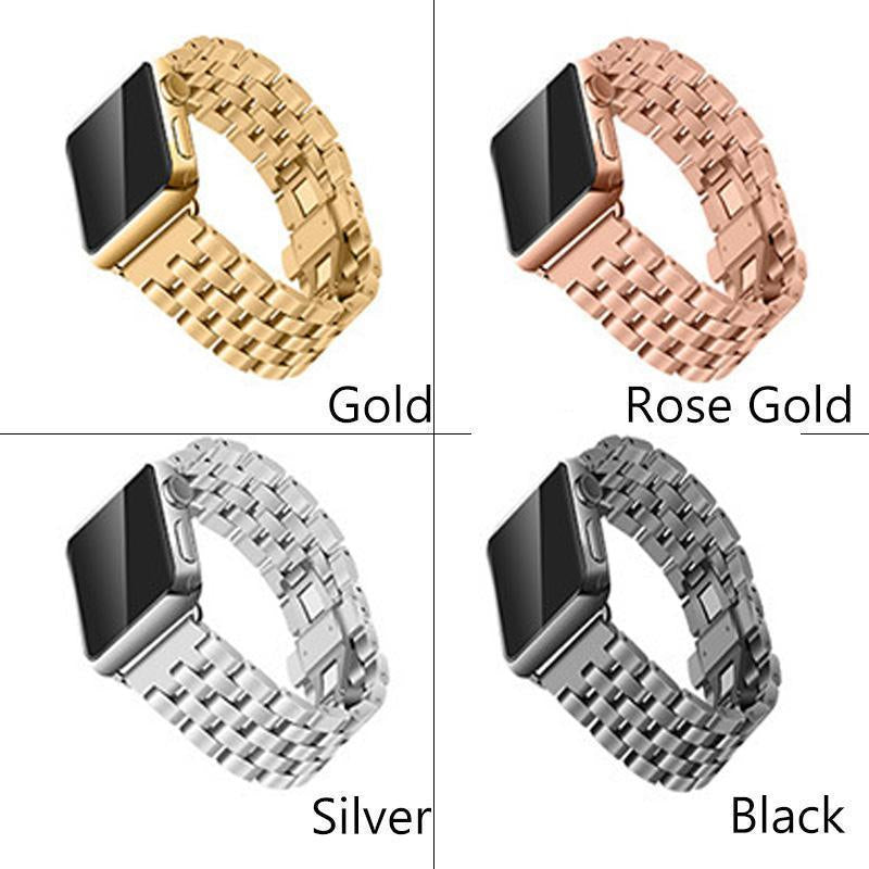 Watchbands Apple Watch Band Strap Stainless Steel Watchband, Rolex style Link Silver Rose Gold Black Metal Bracele iwatcht 42mm 38mm 44mm 40mm Series  5 4 3