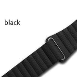 Watchbands black / 38 mm/40 mm Apple watch band magnetic genuine Leather loop strap,  iwatch 44mm 40mm 42mm 38mm watchband Series 5 4 3
