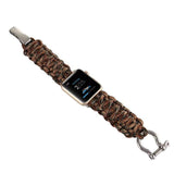 Watchbands Camouflage 2 / 38mm / 40mm Apple Watch Paracord nylon band, Handmade men army sport strap 5 4 3  44mm 40mm 42mm 38mm, millitary Survival Rope Metal Bolt Clasp