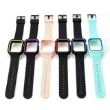 Watchbands Case+watch strap For Apple watch band 44 mm/40mm iWatch band 42mm 38mm Woven Silicone watchband bracelet Apple watch 5 4 3 2 1 40