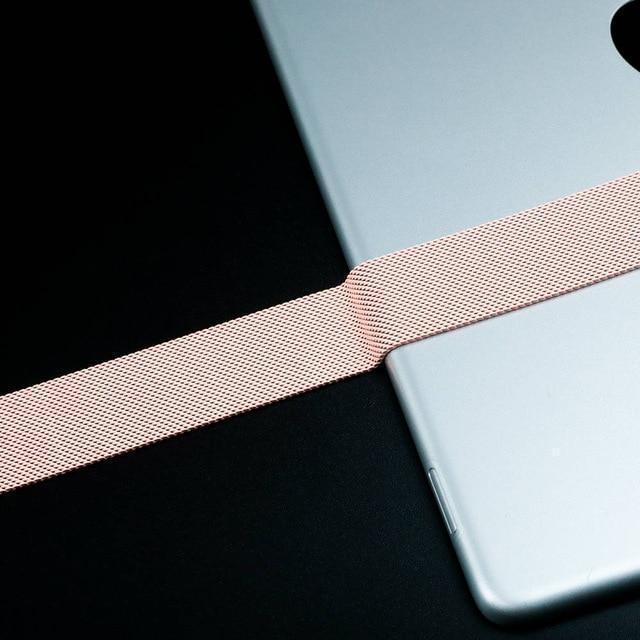 Watchbands China / Pink / 38mm OR 40mm High Quality Milanese loop For Apple Watch band strap apple watch 5 band 44mm 40mm iwatch 4 3 42mm/38mm Better material Process