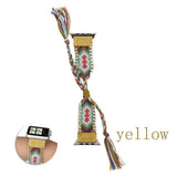 Watchbands China / Yellow / 38mm or 40mm Handmade friendship Braided rope strap for Apple watch band 44mm 40mm 42mm 38mm bracelet watchbands fits iwatch series 5 4 3 2