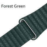 Watchbands forest green / 38 mm/40 mm Apple watch band magnetic genuine Leather loop strap,  iwatch 44mm 40mm 42mm 38mm watchband Series 5 4 3