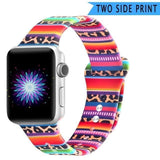 Watchbands Leopard print / 38mm 40mm SM New Double Side Print Flowers Silicone Band for Apple Watch 38mm 40mm 42mm 44mm Sport Soft Strap Band for iwatch Series 5 4 3 2