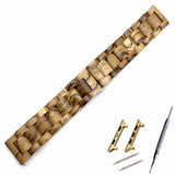 Watchbands Li brown go adapter / 38mm Natural Wood Watch Bracelet for Apple Watch Band 38/42mm Luxury Watch Accessories for IWatch Strap Watchband with Adapters