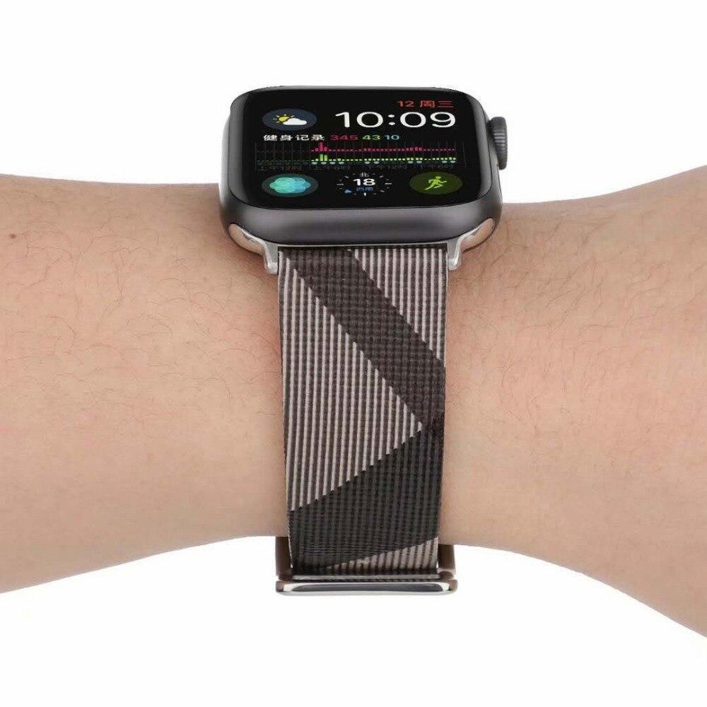 Watchbands Plaid Pattern Leather strap For Apple Watch band 4 5 44/40mm women/men watches Bracelet bands For iwatch series 3 2 1 42/38mm