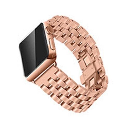 Watchbands Rose gold / 38mm/40mm Apple Watch Band Strap Stainless Steel Watchband, Rolex style Link Silver Rose Gold Black Metal Bracele iwatcht 42mm 38mm 44mm 40mm Series  5 4 3