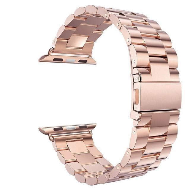 Watchbands rose gold / 38mm / 40mm watch band Apple Watch Series 5 4 3 2 Band, Stainless Steel Sports link strap iWatch  38mm, 40mm, 42mm, 44mm - US Fast Shipping