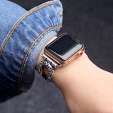 Watches Apple Watch band leather ethnic bracelet, Stainless Steel 44mm/ 40mm/ 42mm/ 38mm , iwatch Series 1 2 3 4