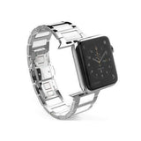 Watches Apple Watch Series 5 4 3 2 Band, Ceramic Stainless Steel link Strap 38mm, 40mm, 42mm, 44mm - US Fast Shipping