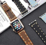 Watches Apple Watch Series 5 4 3 2 Band, Handmade Vintage tooled Genuine Leather Strap 38mm, 40mm, 42mm, 44mm - US Fast Shipping