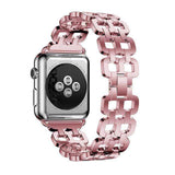 Watches Apple Watch Series 5 4 3 2 Band, Luxury Metal Strap stainless Steel Link Bracelet Wrist Bands 38mm, 40mm, 42mm, 44mm - US Fast Shipping