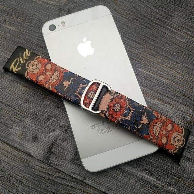 Watches Brown / 38mm/40mm Art Printed Leather Apple watch Band for iwatch Strap Series 1 2 3 4,  44mm/ 40mm/ 42mm/ 38mm