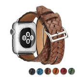 Watches Brown / 38mm/42mm Leather Loop For Apple watch band 44mm/ 40mm/ 42mm/ 38mm iWatch strap Series 1 2 3 4 wrist bands Bracelet belt Double Tour watchband, USA Fast Shipping