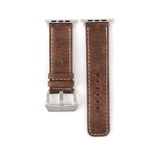 Watches Coffee / 38mm/40mm Genuine Leather  Apple watch band,  iwatch Series 1 2 3 4 44mm/ 40mm/ 42mm/ 38mm , USA Fast Shipping