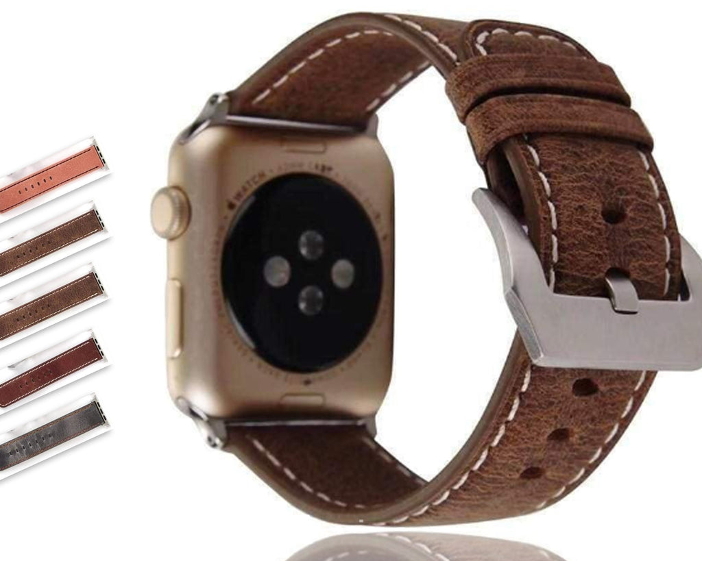 Watches Genuine Leather  Apple watch band,  iwatch Series 1 2 3 4 44mm/ 40mm/ 42mm/ 38mm , USA Fast Shipping
