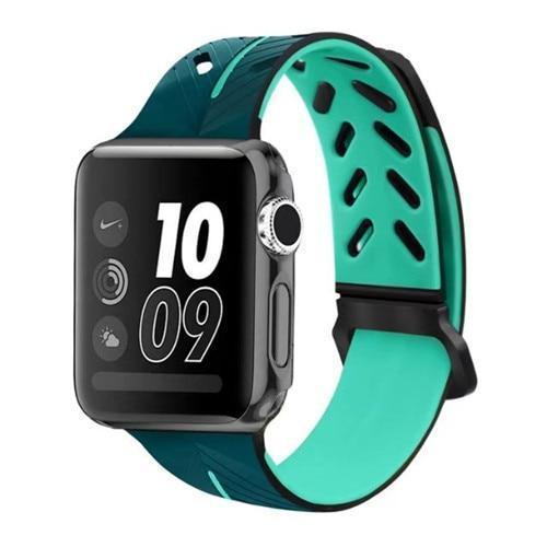 Watches Green / 42mm/44mm New Silicone Apple watch band strap 44mm/ 40mm/ 42mm/ 38mm, iWatch Series 1 2 3 4, USA Fast Shipping