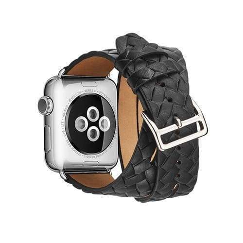 (Western Cowboy Skull) Patterned Leather Wristband Strap for Apple Watch  Series 4/3/2/1 gen,Replacement for iWatch 38mm / 40mm Bands