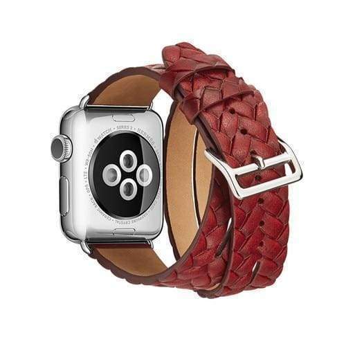 Watches Leather Loop For Apple watch band 44mm/ 40mm/ 42mm/ 38mm iWatch strap Series 1 2 3 4 wrist bands Bracelet belt Double Tour watchband, USA Fast Shipping