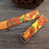 Watches Orange / 38mm/40mm Art Printed Leather Apple watch Band for iwatch Strap Series 1 2 3 4,  44mm/ 40mm/ 42mm/ 38mm
